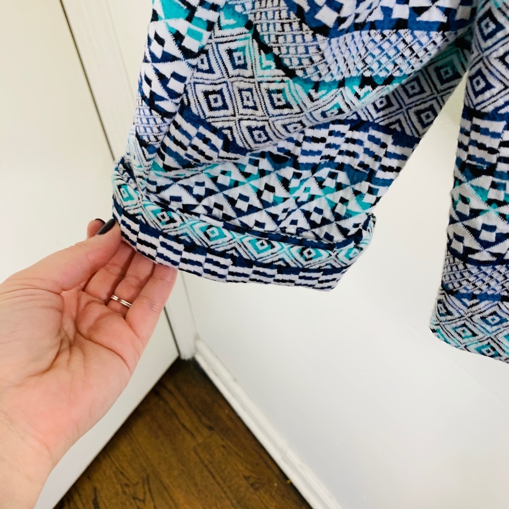 Erin London Patterned Three-Buttoned Blazer; XL - Picture 5 of 6
